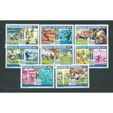 Centroafrica - Correo Yvert 900/7 ** Mnh  Deportes fútbol