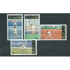 Centroafrica - Aereo Yvert 353/6 ** Mnh  Deportes tenis