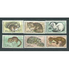 Checoslovaquia - Correo 1967 Yvert 1591/6 ** Mnh Fauna