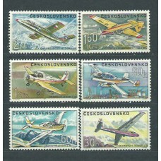 Checoslovaquia - Correo 1967 Yvert 1608/13 ** Mnh Aviones