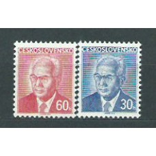 Checoslovaquia - Correo 1975 Yvert 2134/5 ** Mnh Gustav Husak