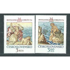 Checoslovaquia - Correo 1976 Yvert 2163/4 ** Mnh Tapicerias