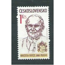 Checoslovaquia - Correo 1988 Yvert 2847 ** Mnh Juan Pablo II