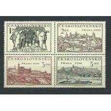 Checoslovaquia - Correo 1950 Yvert 553A/D ** Mnh Praga