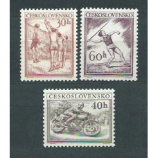 Checoslovaquia - Correo 1953 Yvert 727/9 ** Mnh Deportes