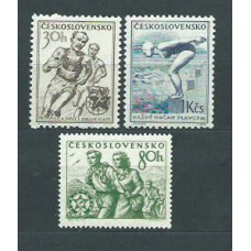 Checoslovaquia - Correo 1954 Yvert 765/7 ** Mnh Deportes