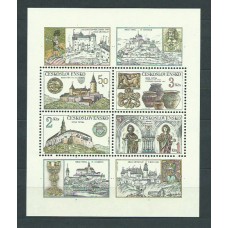 Checoslovaquia - Hojas 1982 Yvert 55 ** Mnh Castillos