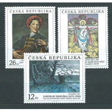 Chequia - Correo 2002 Yvert 318/20 ** Mnh Pintura