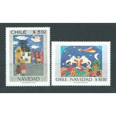 Chile - Correo 1980 Yvert 551/2 ** Mnh Navidad