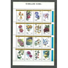 Chile - Correo 1988 Yvert 852/67 ** Mnh Flores