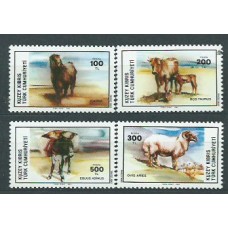 Chipre Turco - Correo Yvert 147/50 ** Mnh Fauna