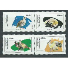 Chipre Turco - Correo Yvert 231/4 ** Mnh Fauna