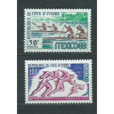 Costa de Marfil - Correo Yvert 277/8 ** Mnh  Olimpiadas Méjico