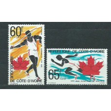 Costa de Marfil - Correo Yvert 406/7 ** Mnh  Olimpiadas de Montreal