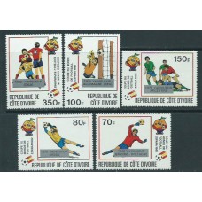 Costa de Marfil - Correo Yvert 632/6 ** Mnh  Deportes fútbol