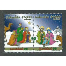 Colombia - Aereo 1998 Yvert 991/2 ** Mnh Navidad