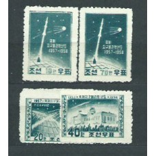 Corea del Norte - Correo 1958 Yvert 134/7 ** Mnh  Astro