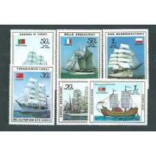 Corea del Norte - Correo 1987 Yvert 1872/3+Av 21/4 ** Mnh Veleros