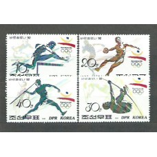 Corea del Norte - Correo 1991 Yvert 2209/12 ** Mnh  Olimpiadas de Barcelona