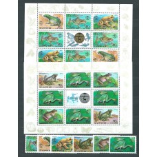 Corea del Norte - Correo 1992 Yvert 2319/23+Av 29+Hb 105/6 ** Mnh Fauna