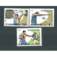 Corea del Norte - Correo 1995 Yvert 2586/7+SH 213 ** Mnh  Olimpiadas de Atlanta