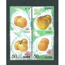 Corea del Norte - Correo 1997 Yvert 2696/9 ** Mnh  Frutas