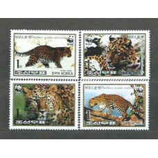 Corea del Norte - Correo 1998 Yvert 2801/4 ** Mnh  Fauna