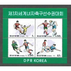 Corea del Norte - Correo 1999 Yvert 2872/5 ** Mnh Deportes fútbol