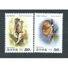 Corea del Norte - Correo 2000 Yvert 2937/8 ** Mnh  Fauna monos