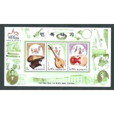 Corea del Norte - Correo 2000 Yvert 2987/9 ** Mnh  Instrumentos musicales