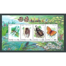 Corea del Norte - Correo 2003 Yvert 3239/42 ** Mnh  Fauna insectos