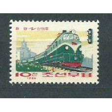 Corea del Norte - Correo 1964 Yvert 506 ** Mnh  Trenes