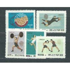 Corea del Norte - Correo 1964 Yvert 534/8 ** Mnh  Deportes