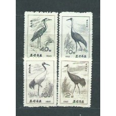 Corea del Norte - Correo 1965 Yvert 627/30 ** Mnh  Fauna aves