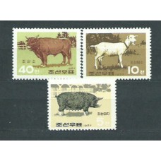 Corea del Norte - Correo 1967 Yvert 750/2 ** Mnh Fauna