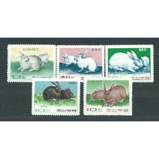 Corea del Norte - Correo 1969 Yvert 826/30 ** Mnh  Fauna