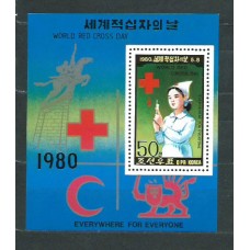 Corea del Norte - Hojas 1980 Yvert 29 ** Mnh  Cruz roja