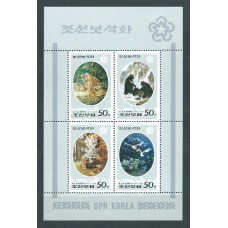 Corea del Norte - Hojas 1998 Yvert 317 ** Mnh  Pinturas fauna