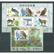 Corea del Norte - Hojas 2001 Yvert 400/1 ** Mnh  Fauna