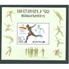 Corea del Norte - Hojas 1992 Yvert 82 ** Mnh  Olimpiadas de Barcelona