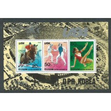 Corea del Norte - Hojas Catº Michel 163 ** Mnh Deportes