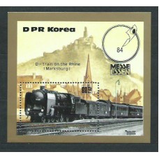 Corea del Norte - Hojas Catº Michel 177 ** Mnh  Trenes