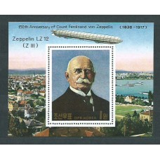 Corea del Norte - Hojas Catº Michel 237 ** Mnh  Zeppelin