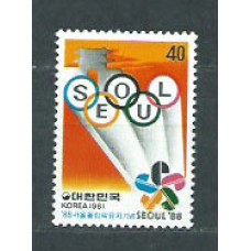 Corea del Sur - Correo 1981 Yvert 1126 ** Mnh  Olimpiadas de Seul