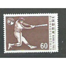 Corea del Sur - Correo 1982 Yvert 1162 ** Mnh  Deportes Béisbol