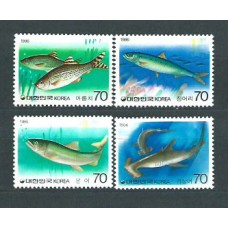 Corea del Sur - Correo 1986 Yvert 1314/7 ** Mnh Fauna peces