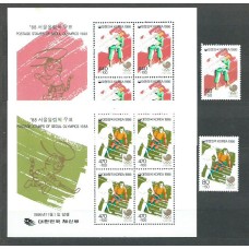 Corea del Sur - Correo 1986 Yvert 1332/3+Hb 396/7 ** Mnh  Olimpiadas de Seul