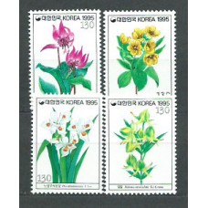 Corea del Sur - Correo 1995 Yvert 1687/90 ** Mnh  Flores