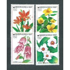 Corea del Sur - Correo 1997 Yvert 1769/72 ** Mnh  Flores