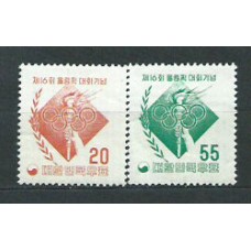 Corea del Sur - Correo 1957 Yvert 180/1 ** Mnh  Olimpiadas de Melbourne